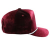 PB281  5-Panel Velvet Rope Snapback (Burgundy)