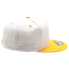 PB292 Two Tone 5-Panel Snapback Hat (Cream/Gold)