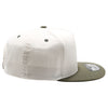 PB292 Two Tone 5-Panel Snapback Hat (Cream/Olive)