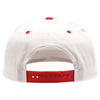 PB292 Two Tone 5-Panel Snapback Hat (Cream/Red)