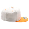 PB292 Two Tone 5-Panel Snapback Hat (Cream/Orange)