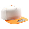 PB292 Two Tone 5-Panel Snapback Hat (Cream/Orange)