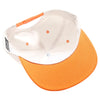 PB292 Two Tone 5-Panel Snapback Hat (Cream/Orange)