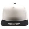 PB292 Two Tone 5-Panel Snapback Hat (Cream/Black)