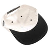 PB292 Two Tone 5-Panel Snapback Hat (Cream/Black)