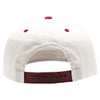 PB292 Two Tone 5-Panel Snapback Hat (Cream/Burgundy)