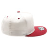 PB292 Two Tone 5-Panel Snapback Hat (Cream/Burgundy)