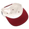 PB292 Two Tone 5-Panel Snapback Hat (Cream/Burgundy)