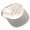 PB292 Two Tone 5-Panel Snapback Hat (Cream/Gray)