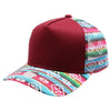 PB275PT Lady Plain Pony Tail Meshback Hat (Burgundy)