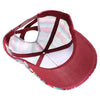 PB275PT Lady Plain Pony Tail Meshback Hat (Burgundy)