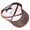 PB275PT Lady Plain Pony Tail Meshback Hat (Brown)