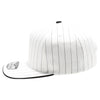 PB328 5-Panel Pinstripe Snapback Hat (White/Black)