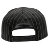 PB328 5-Panel Pinstripe Snapback Hat (Black/White)