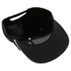 PB328 5-Panel Pinstripe Snapback Hat (Black/White)