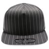 PB328 5-Panel Pinstripe Snapback Hat (D.Gray/White)