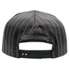 PB328 5-Panel Pinstripe Snapback Hat (D.Gray/White)