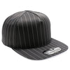 PB328 5-Panel Pinstripe Snapback Hat (D.Gray/White)