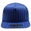 PB328 5-Panel Pinstripe Snapback Hat (Royal/White)