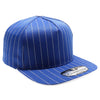 PB328 5-Panel Pinstripe Snapback Hat (Royal/White)