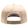 PB328 5-Panel Pinstripe Snapback Hat (Khaki/White)