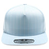 PB328 5-Panel Pinstripe Snapback Hat (Sky/White)