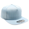 PB328 5-Panel Pinstripe Snapback Hat (Sky/White)