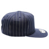 PB328 5-Panel Pinstripe Snapback Hat (Navy/White)