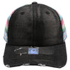 PB136WP Lady Plain Ponytail Hat (Black)