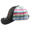 PB136WP Lady Plain Ponytail Hat (Black)