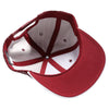 PB327 6-Panel Pinstripe Snapback Hat (Burgundy/White)