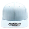 PB327 6-Panel Pinstripe Snapback Hat (Sky/White)