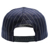 PB327 6-Panel Pinstripe Snapback Hat (Navy/White)