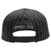 PB327 6-Panel Pinstripe Snapback Hat (Black/White)