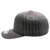 PB327 6-Panel Pinstripe Snapback Hat (D.Gray/White)