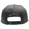 PB327 6-Panel Pinstripe Snapback Hat (D.Gray/White)