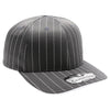 PB327 6-Panel Pinstripe Snapback Hat (D.Gray/White)