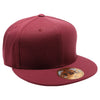 PB5000 TDC PitBull On-Field Wool Blend Flat Fitted Hats [Burgundy]