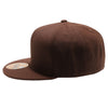 PB5000 TDC PitBull On-Field Wool Blend Flat Fitted Hats [Brown]