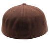 PB5000 TDC PitBull On-Field Wool Blend Flat Fitted Hats [Brown]