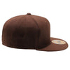 PB5000 TDC PitBull On-Field Wool Blend Flat Fitted Hats [Brown]