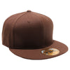 PB5000 TDC PitBull On-Field Wool Blend Flat Fitted Hats [Brown]