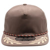 PB307 Pitbull Cambridge 5 Panel Unstructured Bay Leaf Snapback [Brown]