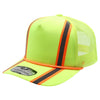 PB225R Five Panel Neon Reflective High Frame Meshback with Rope [Neon Yellow/ Orange]