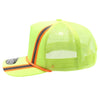 PB225R Five Panel Neon Reflective High Frame Meshback with Rope [Neon Yellow/ Orange]