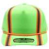 PB225R Five Panel Neon Reflective High Frame Meshback with Rope [Neon Green/Orange]