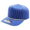 PB328R 5-Panel Pinstripe Snapback With Rope (Royal/White)