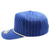 PB328R 5-Panel Pinstripe Snapback With Rope (Royal/White)