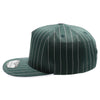 PB328 5-Panel Pinstripe Snapback Hat (D.Green/White)