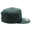 PB328 5-Panel Pinstripe Snapback Hat (D.Green/White)